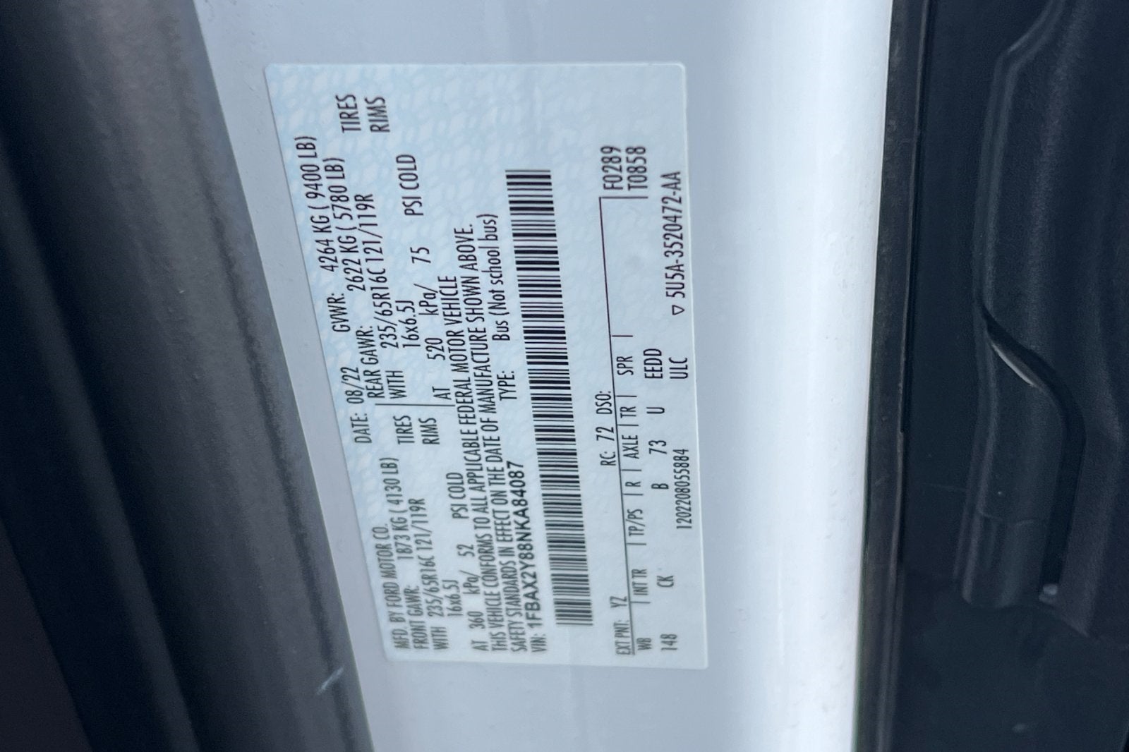 2022 Ford Transit-350 XLT