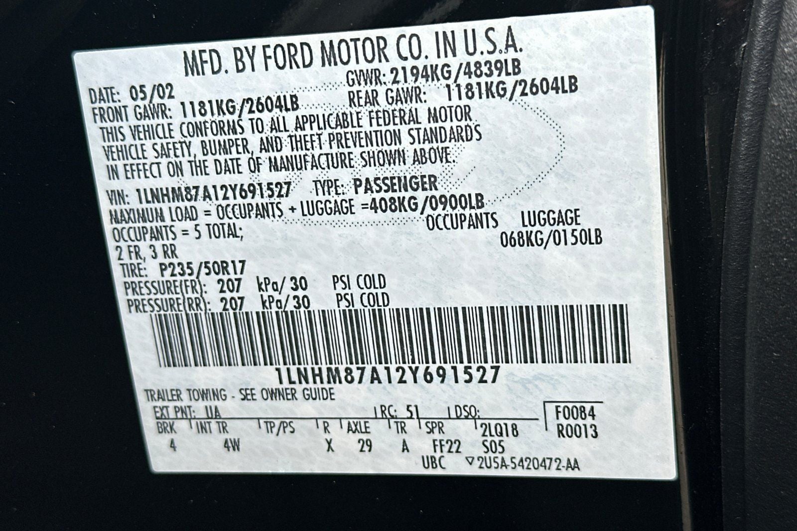 2002 Lincoln LS V8