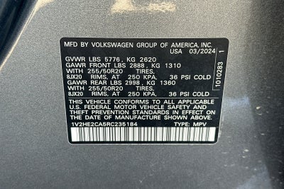 2024 Volkswagen Atlas Cross Sport 2.0T SE w/Technology