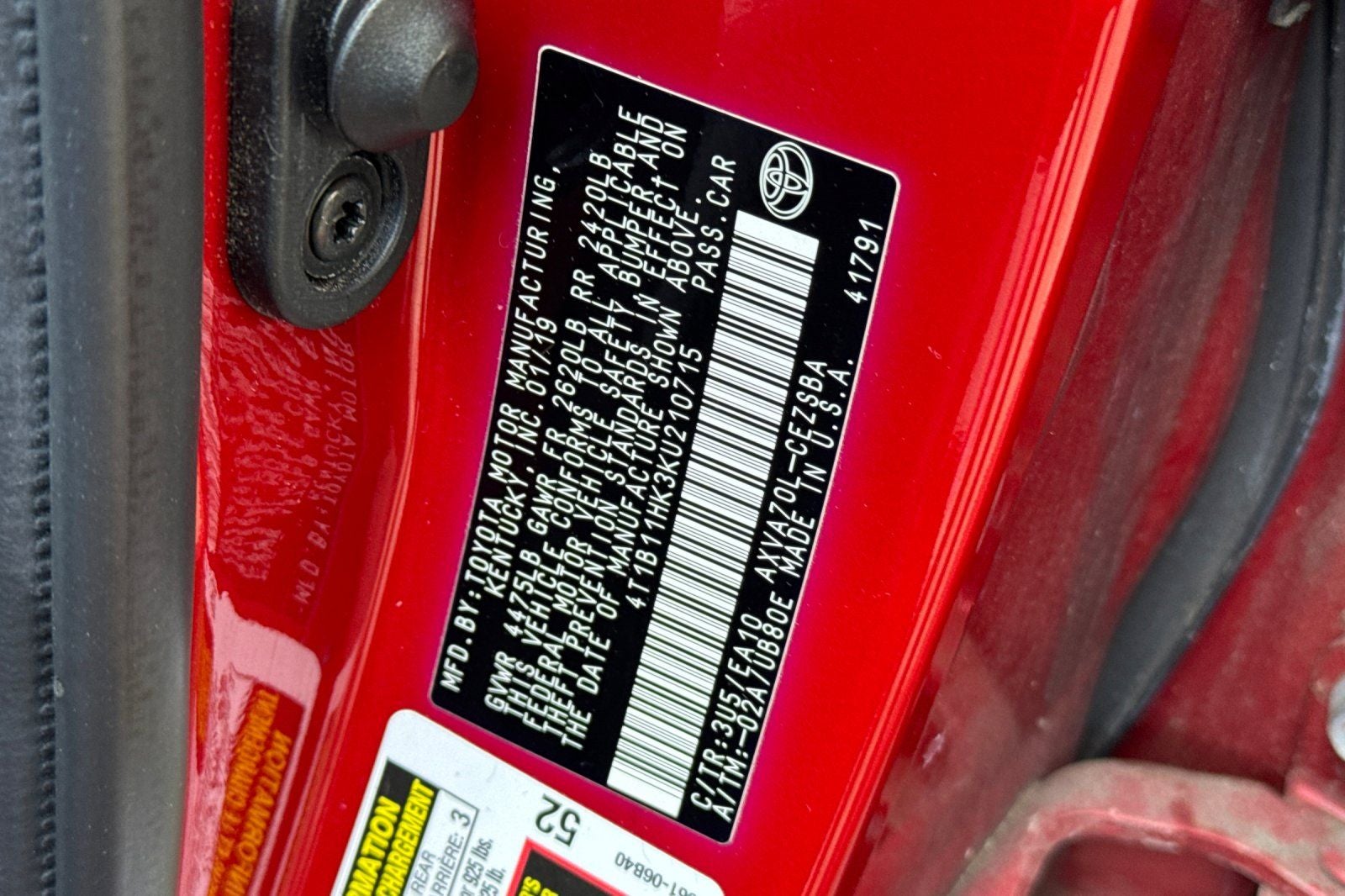 2019 Toyota Camry SE