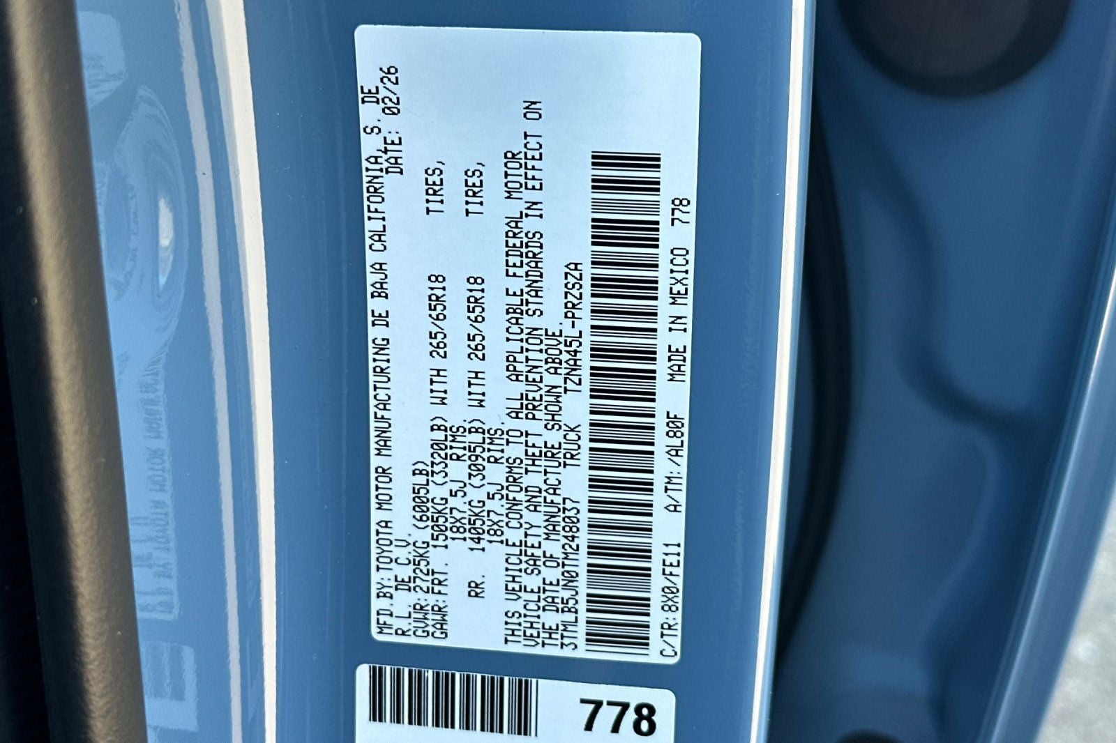 2026 Toyota Tacoma TRD Sport