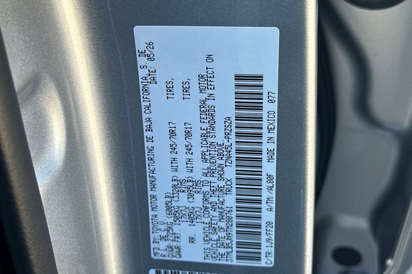 2026 Toyota Tacoma SR5