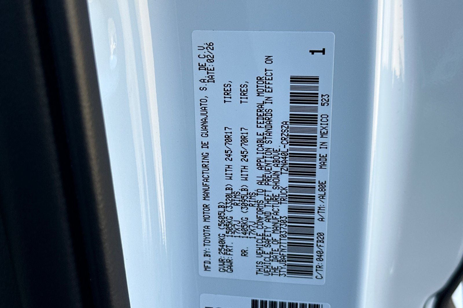 2026 Toyota Tacoma SR5