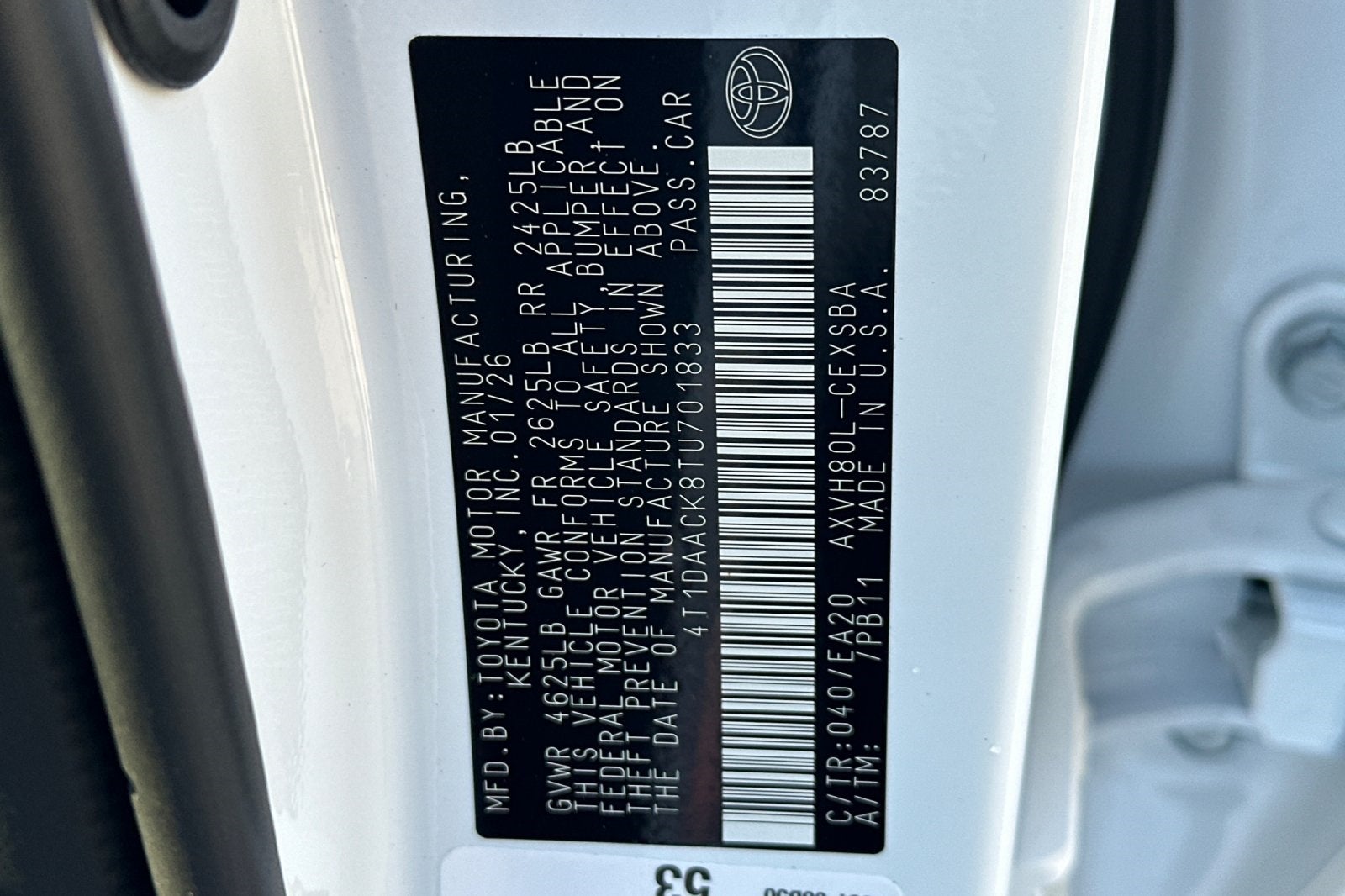 2026 Toyota Camry Nightshade