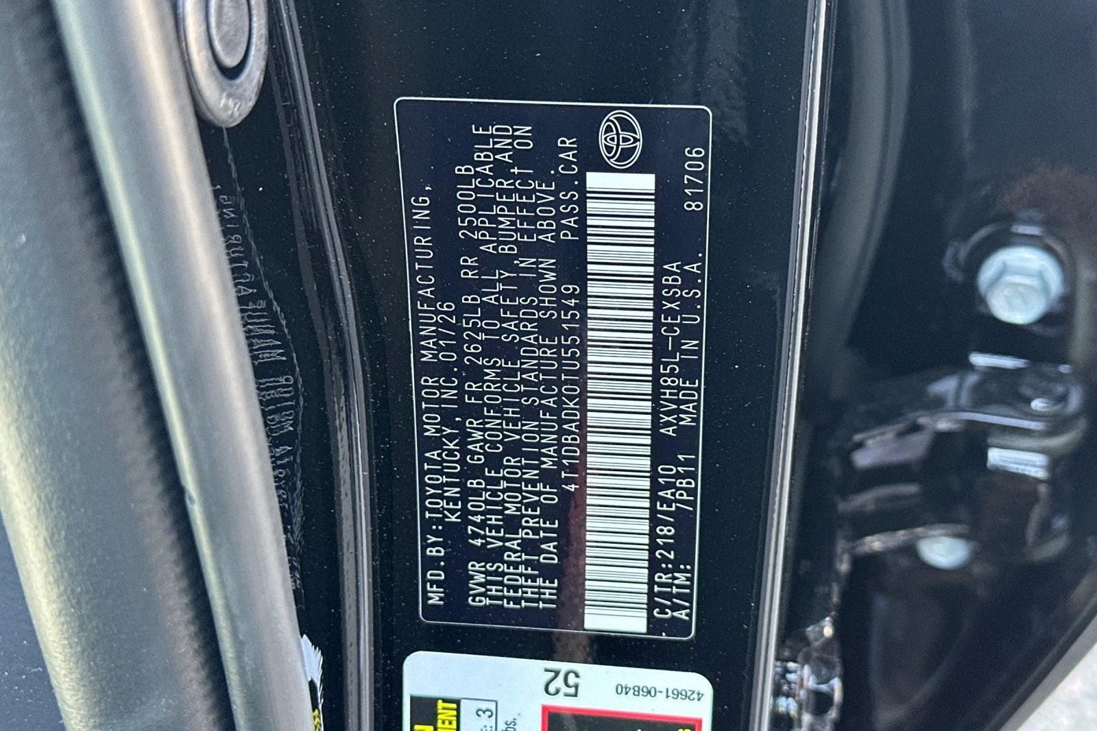 2026 Toyota Camry SE AWD