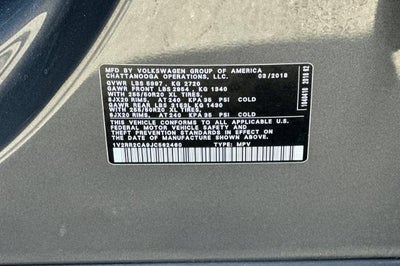 2018 Volkswagen Atlas 3.6L V6 SEL