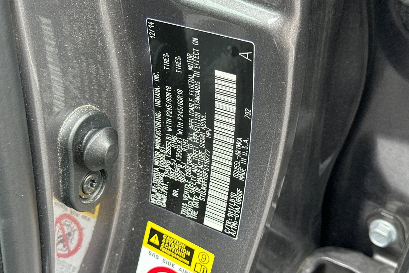 2015 Toyota Highlander XLE V6