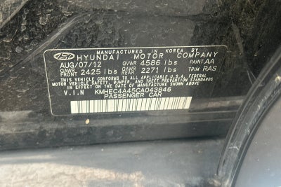 2012 Hyundai Sonata Hybrid Base