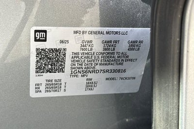 2025 Chevrolet Tahoe 4WD LT