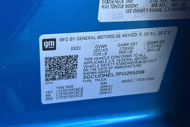 2023 Chevrolet Silverado 1500 Crew Cab Short Box 4-Wheel Drive ZR2