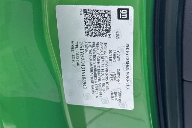 2026 Chevrolet Corvette Stingray 2LT