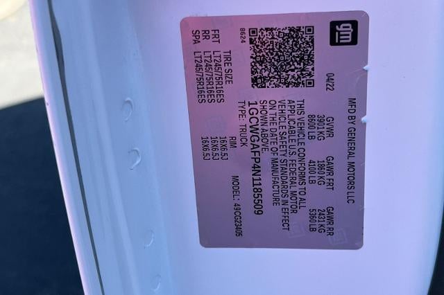 2022 Chevrolet Express Cargo 2500 Base