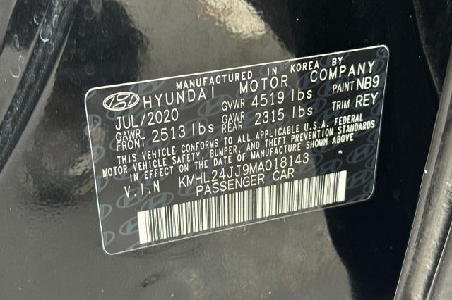 2021 Hyundai Sonata Hybrid Blue