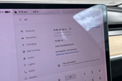 2018 Tesla Model 3 Long Range Battery