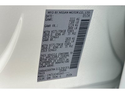 2024 Nissan Titan PRO-4X