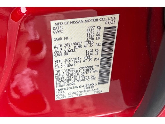 2023 Nissan Frontier PRO-4X