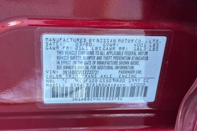 2020 Nissan Sentra SV