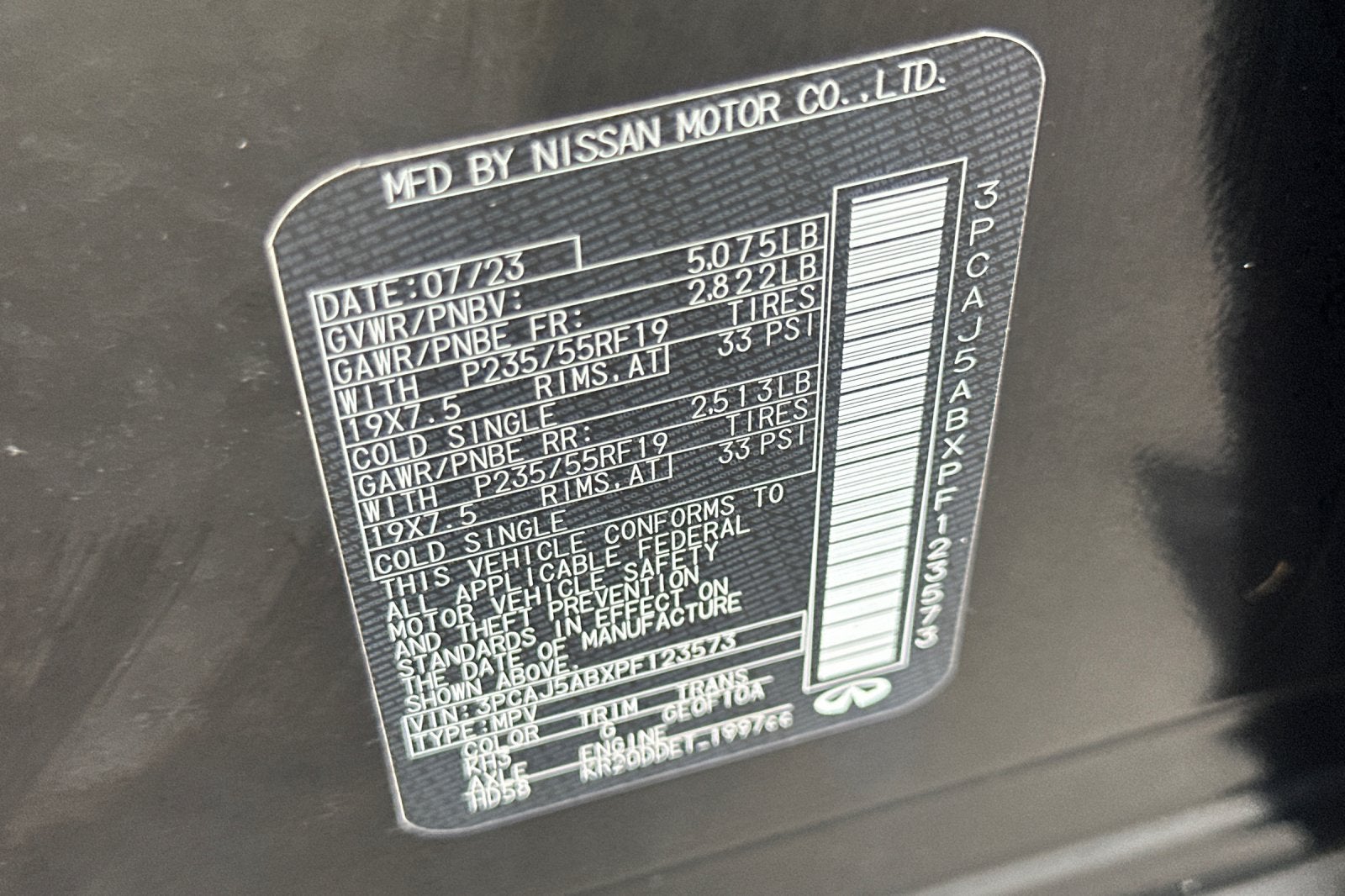 2023 INFINITI QX50 PURE AWD