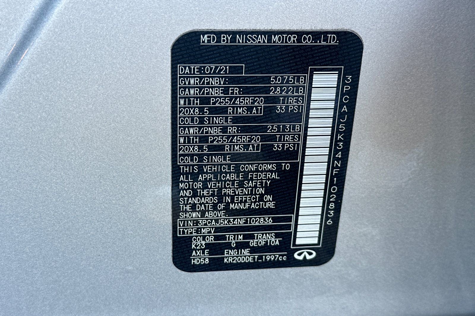 2022 INFINITI QX55 ESSENTIAL