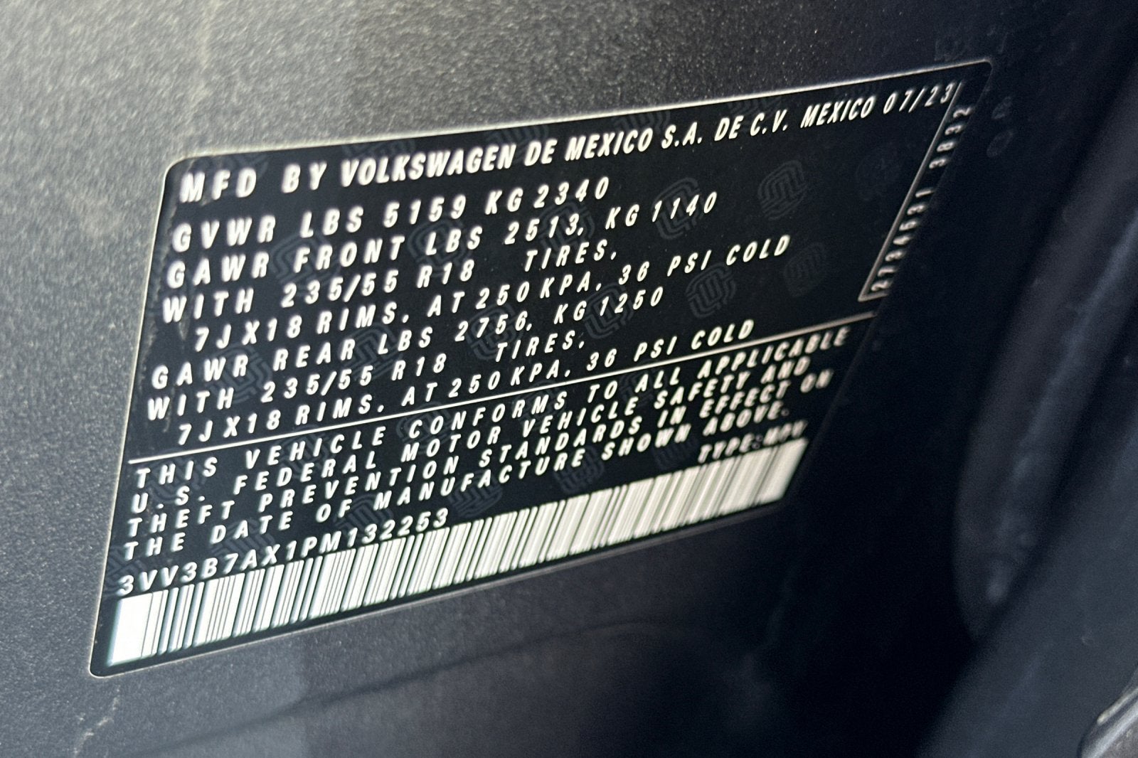 2023 Volkswagen Tiguan 2.0T SE
