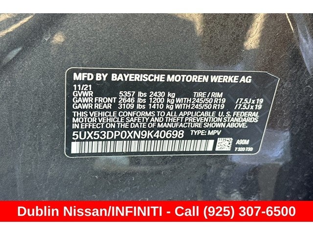2022 BMW X3 xDrive30i