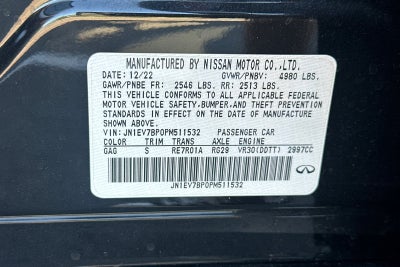 2023 INFINITI Q50 LUXE RWD