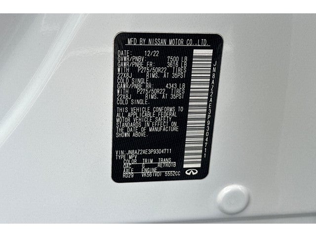 2023 INFINITI QX80 PREMIUM SELECT 4WD