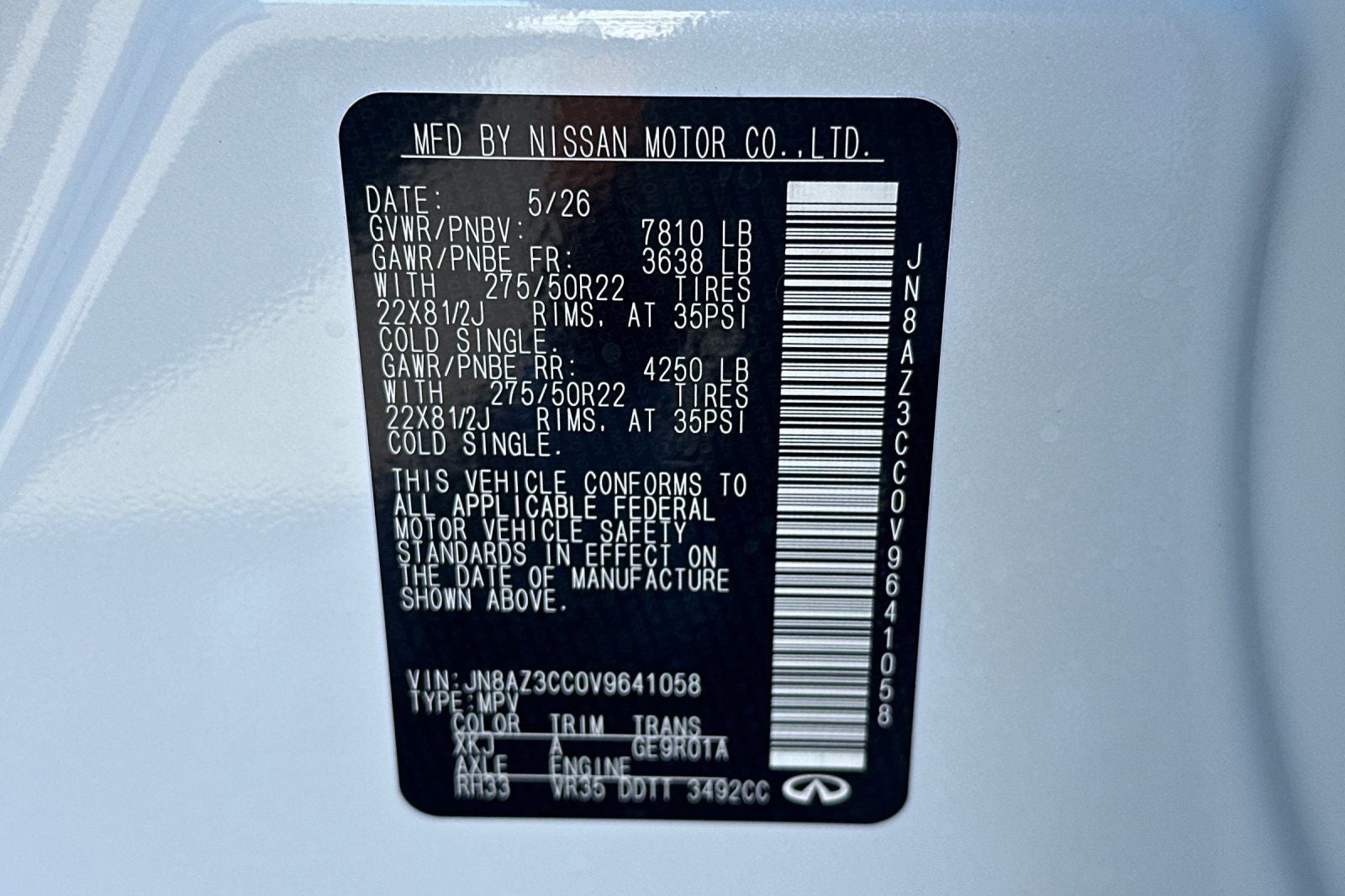 2027 INFINITI QX80 Autograph 4WD