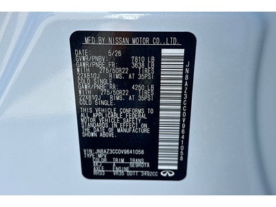 2027 INFINITI QX80 Autograph 4WD