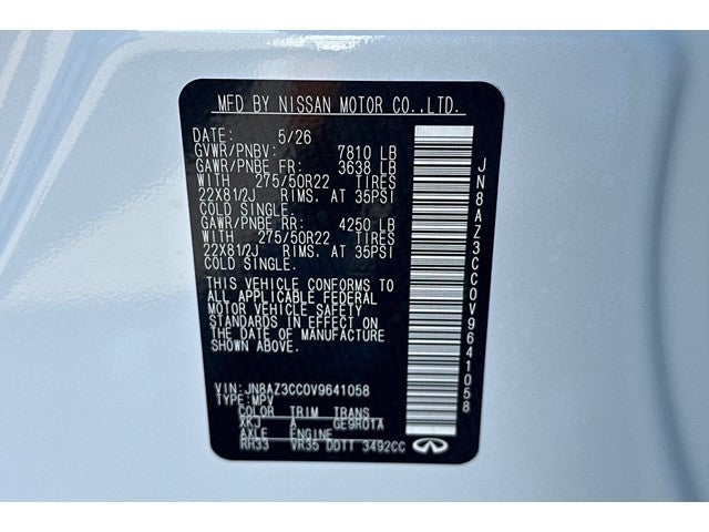 2027 INFINITI QX80 Autograph 4WD