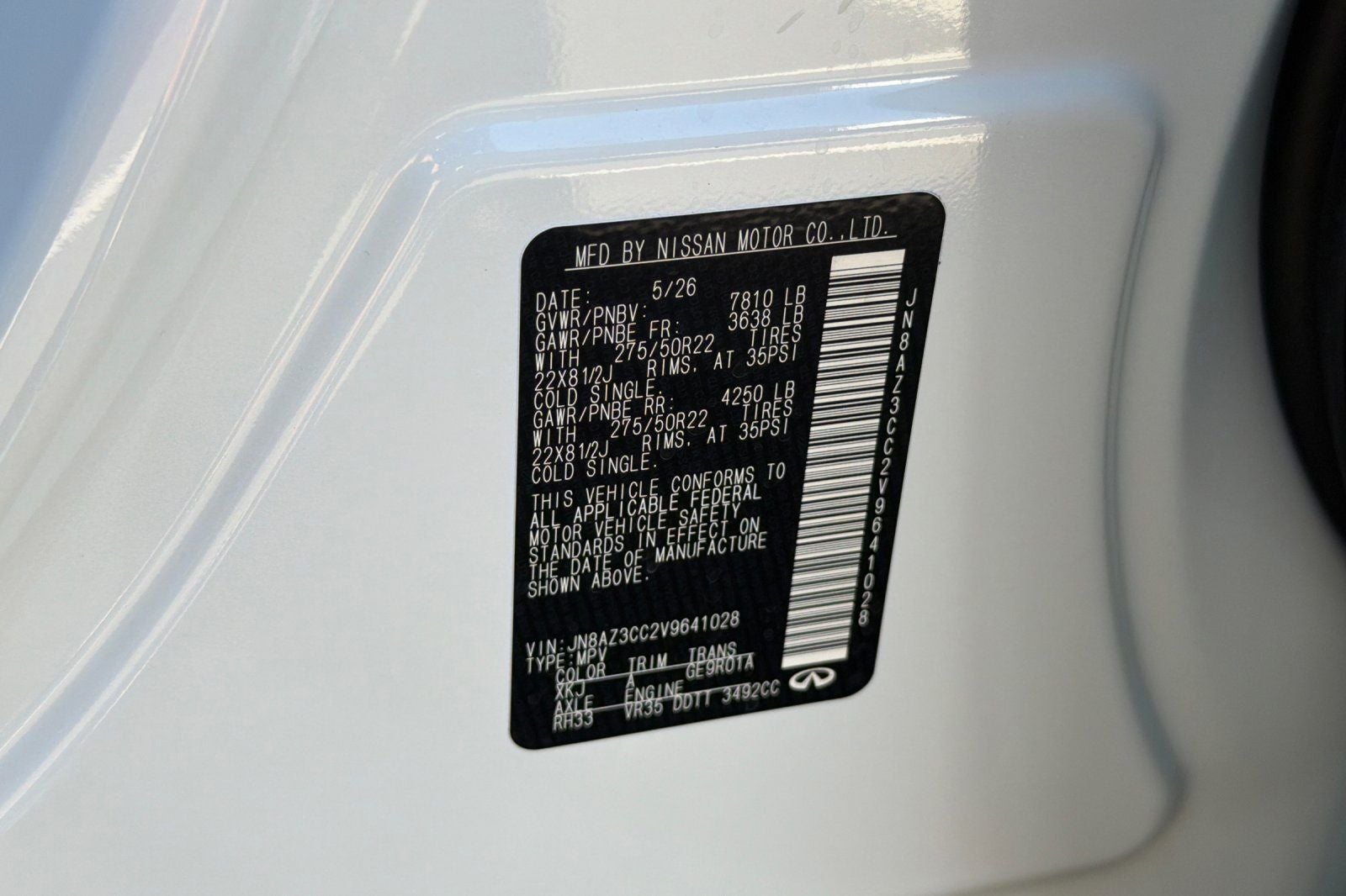 2027 INFINITI QX80 Autograph 4WD