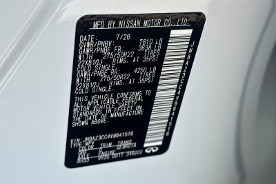 2027 INFINITI QX80 Autograph 4WD