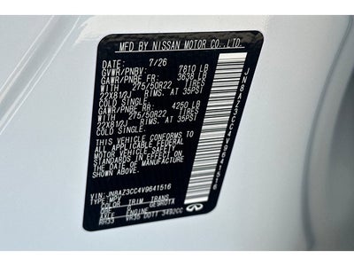 2027 INFINITI QX80 Autograph 4WD