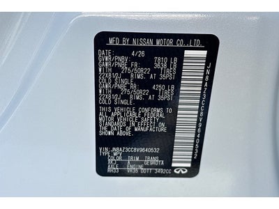 2027 INFINITI QX80 Autograph 4WD