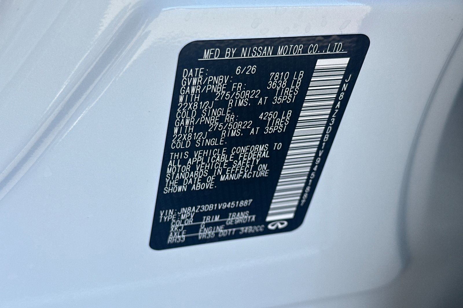 2027 INFINITI QX80 Sport 4WD