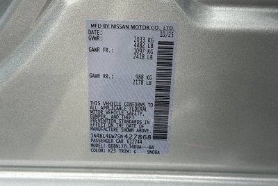 2025 Nissan Altima 2.5 SL