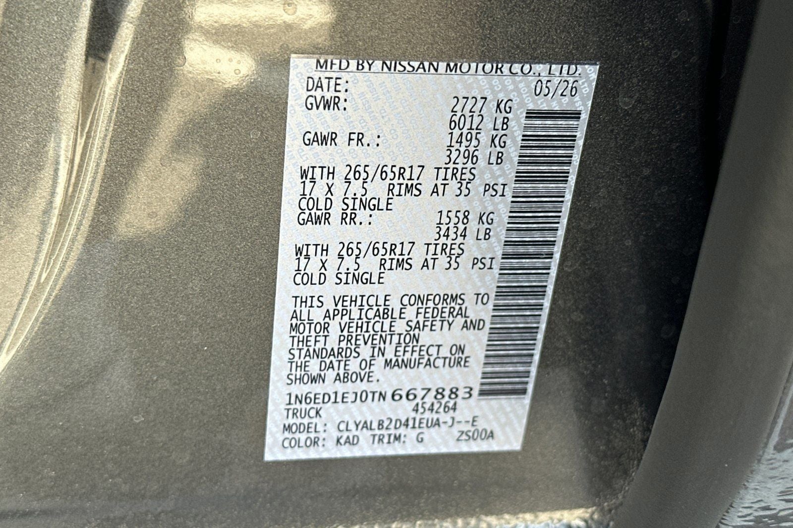 2026 Nissan Frontier SV