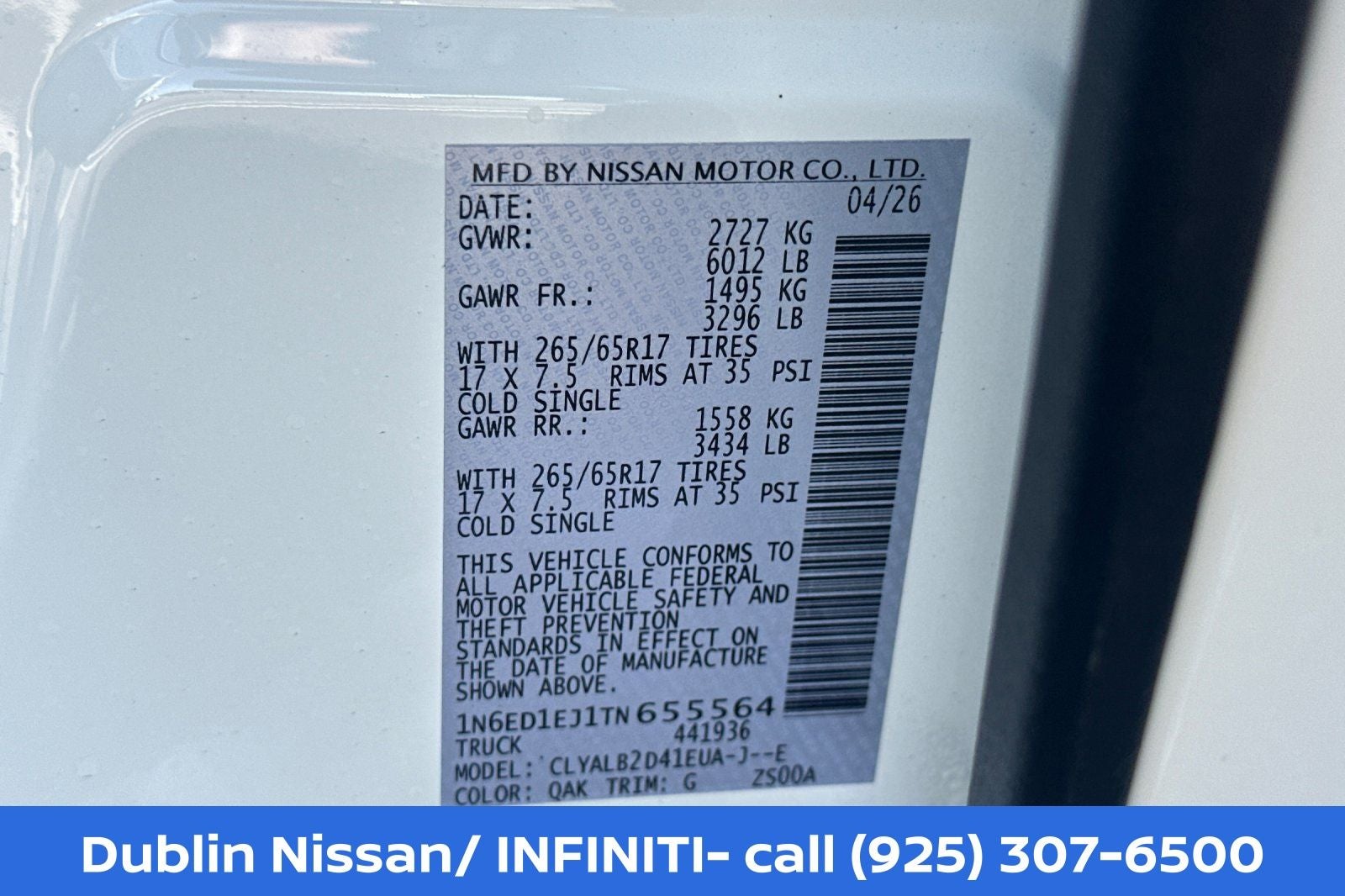 2026 Nissan Frontier SV