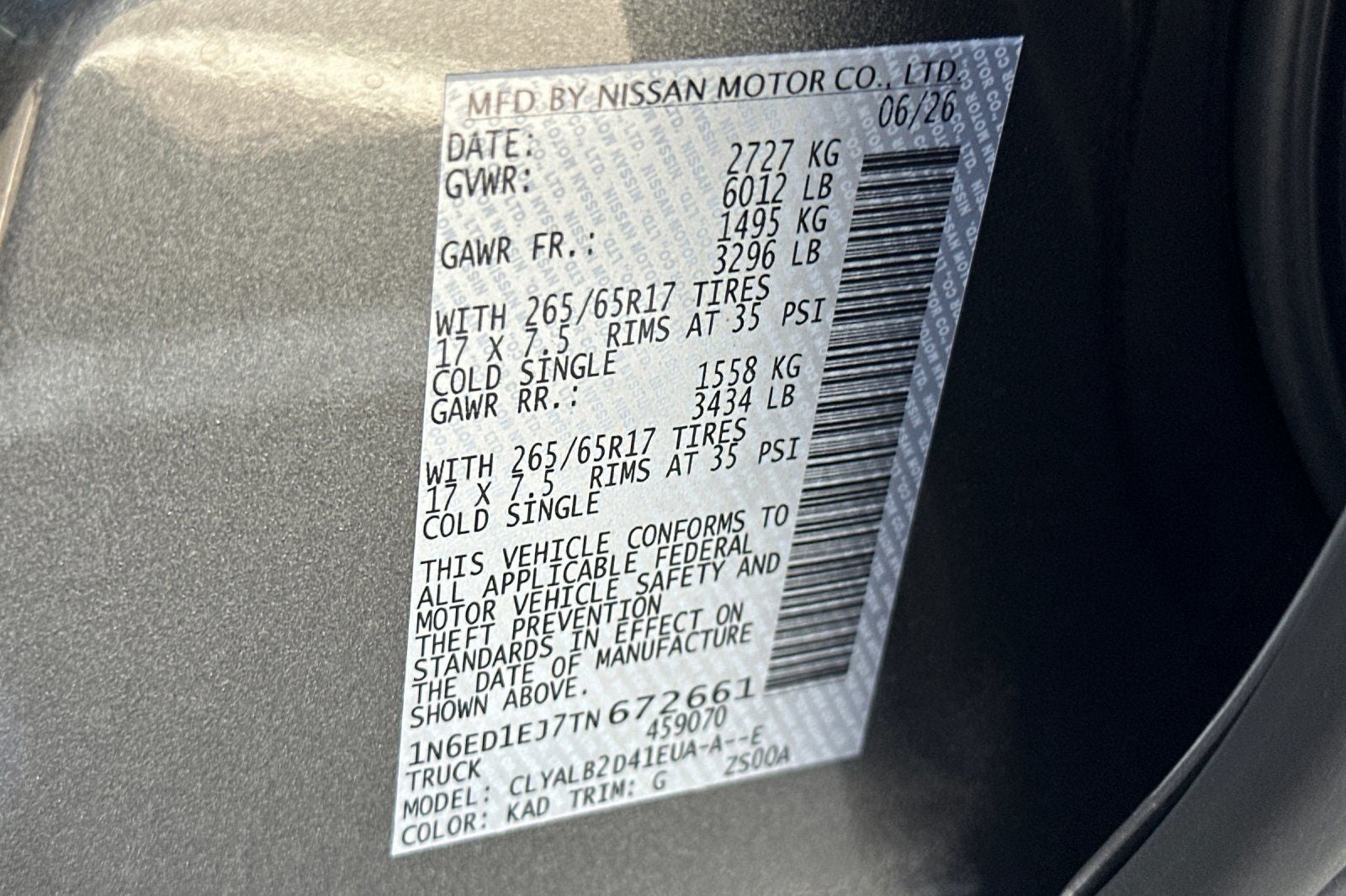2026 Nissan Frontier SV