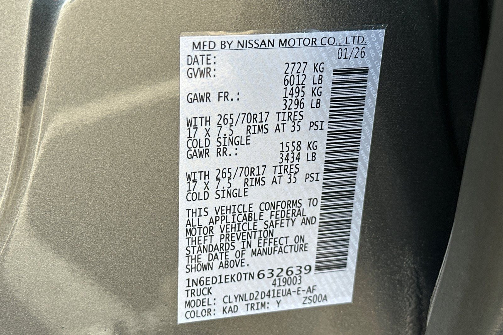 2026 Nissan Frontier PRO-4X