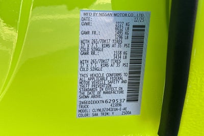 2026 Nissan Frontier PRO-4X