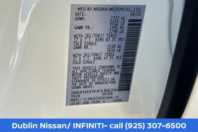 2026 Nissan Frontier PRO-4X
