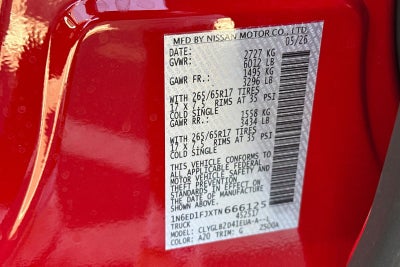 2026 Nissan Frontier SV