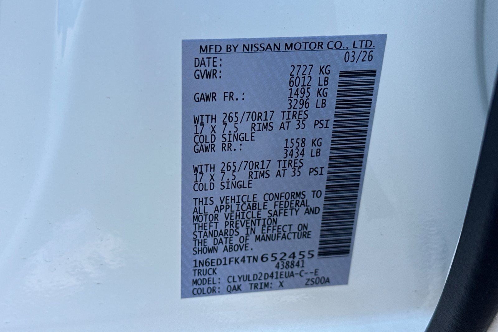 2026 Nissan Frontier PRO-4X