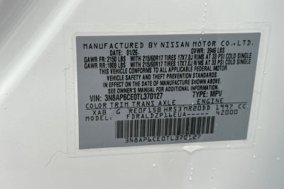 2026 Nissan Kicks SV