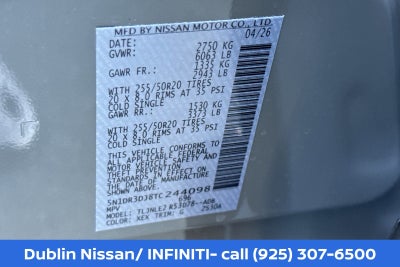 2026 Nissan Pathfinder Platinum