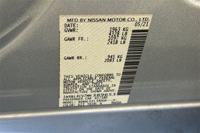 2021 Nissan Altima 2.5 SR SR FWD