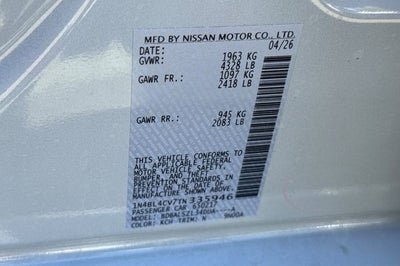 2026 Nissan Altima SR