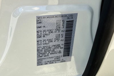 2026 Nissan Frontier Crew Cab SV