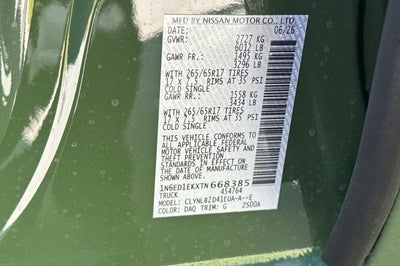 2026 Nissan Frontier Crew Cab SV